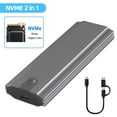 thumbnail image 2 of MesaSe M.2 External SSD Case SATA3.0 6Gbps NVMe/NGFF Hard Drive Enclosure Plug and Play, 2 of 9