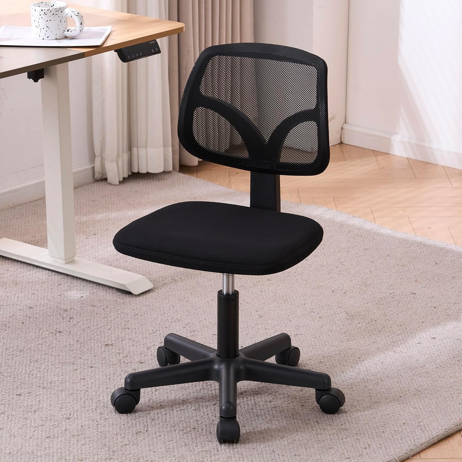 small armless office chair ergonomic product