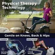 Teeter FreeStep LT3 Recumbent Cross Trainer Stepper, Zero-Impact Exercise Bike, Free App w/Trainer Workouts