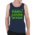 thumbnail image 2 of Zero Lucks Given Funny St. Patricks Day Shamrock Design Men's Tank Top, 2 of 3