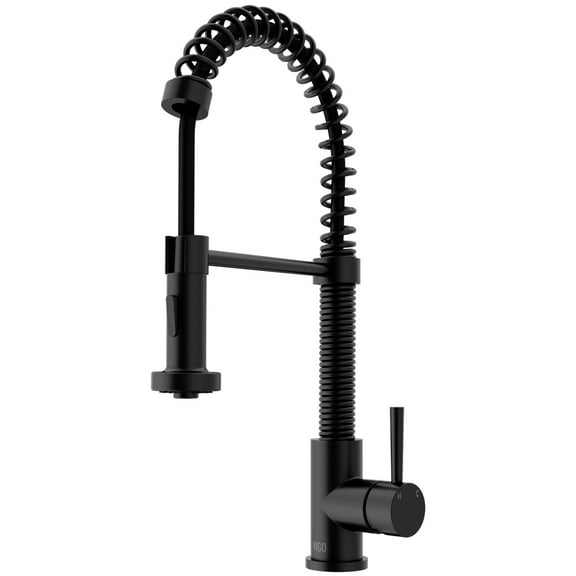VIGO Industries VG02001MB 1 Handle Pull-Down Spray Kitchen Faucet Matte Black
