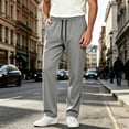 thumbnail image 5 of Puntoco Men's Quick Dry Straight Athletic Pants Elastic Waist Summer Loose Casual Trousers, Outdoor Pants for Men Dark Gray XL, 5 of 5