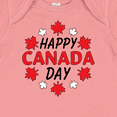 thumbnail image 4 of Inktastic Happy Canada Day Maple Leaf Circle Boys or Girls Baby Bodysuit, 4 of 5