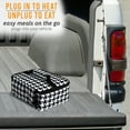 thumbnail image 5 of HotLogic Food Warming Tote, Lunch Bag 12V, Houndstooth, 5 of 5