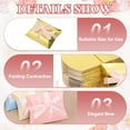thumbnail image 3 of Uxcell Small Gift Boxes, 50 Pcs 3.5x2.5x1 Inch Pillow Boxes for Gifts and Treats, Gold, 3 of 7