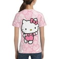thumbnail image 6 of Hello Kitty T Shirts For Girls Boys, 3d Print Cartoon Graphics T Shirt, Youth Crewneck T-Shirt, Unisex Short Sleeve Top Tees Age 4-16 Years, 6 of 7