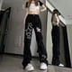 thumbnail image 5 of Pantalones vaqueros de estrella americana Micro-La para mujer, Joker Y2k de cintura alta, pantalones largos informales de pierna ancha recta, sueltos, nuevos, 5 of 5
