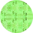 thumbnail image 1 of Ahgly Company Indoor Round Abstract Green Modern Area Rugs, 5' Round, 1 of 4