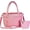 Pink, variant on Tote Bag for Women, Lightweight Puffy Tote Bag with Compartments Shoulder Bag Handbag for Travel, Work, Gym | Lightweight, Puffy, Quilted, for Travel, Work