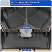 Floor Mats for 2025 2026 Chevrolet Equinox GMC Terrain NO EV Trunk Mat Trunk Liner Cargo Liner Door Sill Protector Chevy Equinox Accessories (Floor Mats Full Set 10pcs)