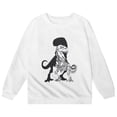 thumbnail image 1 of PMVFHDE Liquidation Mode Enfant Chandails à Capuchon & Chandails en Molleton Mode Enfant Personnalité Décontractée Ample Imprimé Col Rond Sans Capuche Manches Longues Chandail en Molleton Blanc,130, 1 of 2