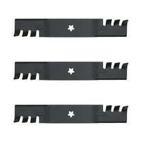 RAParts (3) Toothed Mulching Blades 532 18 72-55 Fits Husqvarna 3 Blades for a 54" Deck