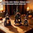 thumbnail image 6 of Vintage Primitive Witch Trio Halloween Decor, Set of 3 Rustic Wooden Witch Figurines Farmhouse Halloween Tabletop Decorations for Mantel Shelf Desk Home Fall Party Decor Gift, 6 of 6