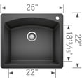 thumbnail image 4 of BLANCO DIAMOND Single Dual Mount - Cafe Brown, 4 of 7