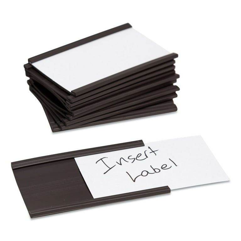 Magnetic Card Holders, 3 x 1.75, Black, 10/Pack Magnetic Card Holders, 3 x 1.75, Black, 10/Pack