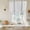 Gray, White, variant on Grey Stripe Tie Up Curtains 45 Inches Long, Kitchen Window Curtains Over Sink, Gray Striped Modern Minimalist Geometric Lines Small Window Curtains Balloon Curtains Valances for Bedroom/Cafe 34"x45"