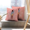 thumbnail image 6 of LALILO Throw Pillow Covers Young Beautiful Afro Girl Character Cushion Cover 18" x 18", 2 Pack, 6 of 6