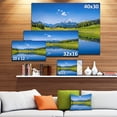 thumbnail image 3 of Impression sur Toile Paysage Lac de Montagne d'Été, 3 of 4