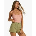 thumbnail image 2 of Billabong Women's Little Sister Ribbed Knit Slim Fit Cami Tank Top Shirt (Large, Flamingo), 2 of 5