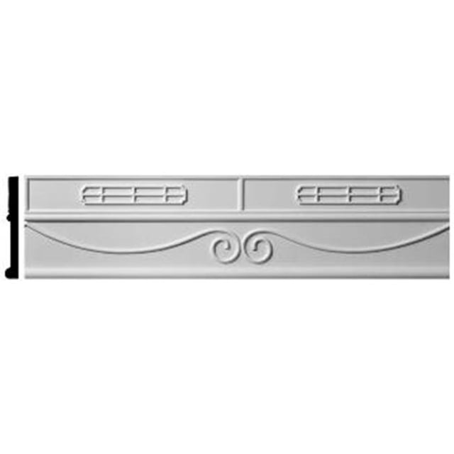 Ekena Millwork PML06X01SW 5.87 In. H X .87 In. P X 96 In. L- Architectural Large Swindon Panel Moulding with 24 In. repeat