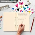 thumbnail image 4 of FORMRS 1-Subject Spiral Notebook 8" x 5" College Ruled 60 Refillable Sheet A5 Hard Cover, 2 Pack, Yellow Retro Shapes, 4 of 7