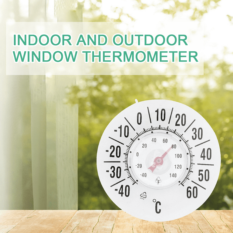 Indoor Outdoor Thermometer, Large Number Wall Mounted Sun