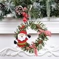thumbnail image 4 of Tainini Christmas Santa Claus Wreath Deer Pendant Snowman Hanging Ornaments for Xmas Holiday Party Art Decor Supplies, 4 of 7