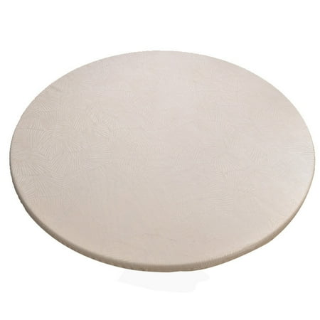 

Round Fitted Tablecloth Pine Branch Print Tablecloth With Elastic Design Waterproof Oilproof Table Cover-White2-100cm