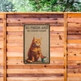 thumbnail image 6 of Noete 12x16 Inch Cat Metal Tin Sign Funny Retro Bathroom Wall Decor with "So Fresh & So Clean" Design, Vintage Cat Metal Tin Sign for Home, Office & Gifts, 6 of 8