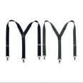 thumbnail image 3 of CTM  Elastic Solid Color Suspender with Metal Swivel Hook Clip End (Men), 3 of 4
