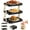 Black, variant on Multi-Layer Dish & Prep Tray Storage Rack,10 inch 3 Tier Serving Tray Tiered Tray Stand,Collapsible Food Display Rack with X-Shaped Leg for Fruits Dessert Presentation Party (Grey)
