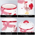 thumbnail image 2 of MasteelfCA 1 Ensemble Motif Fleurs Rouges Poulet Relief Tridimensionnel Réservoir Scellé, 2 of 9