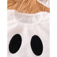 thumbnail image 7 of RUINIXCW Newborn Baby Girl Boy Halloween Ghost Costume Cosplay Outfit Infant Girls Boys Fall Winter Clothes Warm Fleece Sleeveless Romper Hat Set, 7 of 7