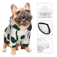 thumbnail image 2 of Bingfone Abstract Green Polka Dot Dog Clothes Hoodie, Pet Winter Coat,Puppy Sweatshirts for Small Dogs Boy Girl,Suitable for All Breeds-Large, 2 of 6