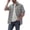 Gray, variant on UVEASISHA Short Sleeve Cargo Shirts for Men Summer Casual Button Down Shirt Solid Color Lightweight Work Shirts Regular Fit Collared Shirt with Pockets Beige L