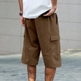 thumbnail image 6 of Men's Cargo Shorts Outdoor Work Pants With Multiple Pockets Summer Casual Comfortable Lightweight Breathable, 6 of 9
