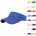 thumbnail image 4 of Veting Sun Visor Hat, Lightweight Cotton Empty Top Baseball Cap UV Protection Sports Sun Shade Hat for Tennis Jogging Hiking Beach Golf Casual Outdoor Activities Khaki,Light Blue, 4 of 4