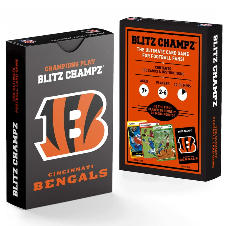 Blitz Champz Cincinnati Bengals Card Game, Family Game for Adults