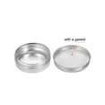thumbnail image 3 of Uxcell 2oz 60ml Screw Top Lid Round Cans Tin Containers Aluminum Silver Tone 12 Pack, 3 of 6
