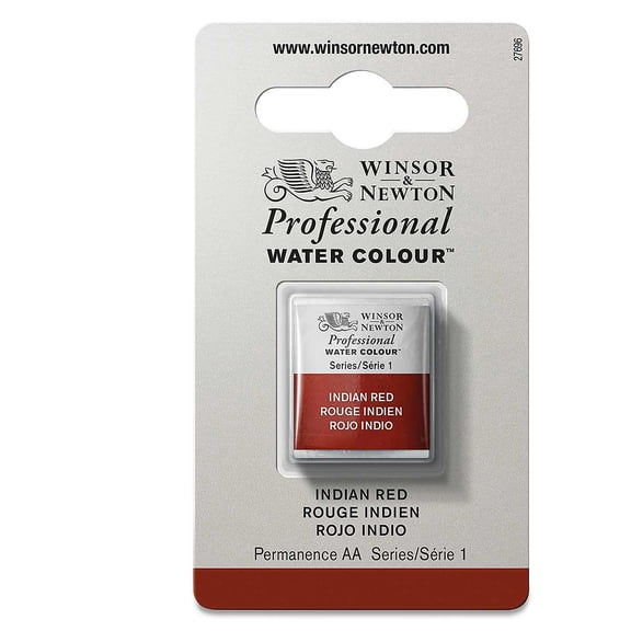 Winsor & Newton Professional Watercolor - Indian Red, Half Pan