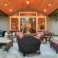 thumbnail image 3 of Fire Pit Cover Round for Fire Pit 33*15.7 Inch, 420D Heavy Duty Outdoor Fire Pit Cover Full Coverage Patio Outdoor Fireplace Cover, Waterproof, Dustpr-, 3 of 5