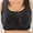 Black, variant on Bigersell Modern/Fitted Bra Clearance Double-Breasted Bra Padded Bra Sport Bra Style R-1031 Womens Bras Sports Bras Ladies Full-Coverage Bra Hook & Eye Bra Closure Black L