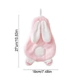 thumbnail image 3 of 2pc Cute Bunny Shaped Hand Towel Super Absorbent Thickened Hanging Towel Kitchen Bathroom Accessory Ideal Gift For Friend And Family, 3 of 6