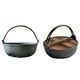 thumbnail image 5 of Cateissary Olla para estofado Shouxi Po negra, viga de elevación doble de acero duradero, suplemento de hierro natural sin recubrimiento Cocina y Comedor guantes+tapa+olla, 5 of 6