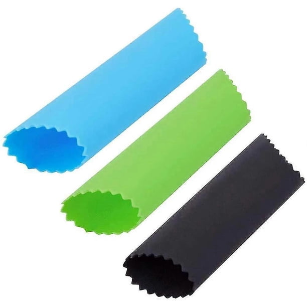 3PCS Silicone Garlic Peelers Garlic Peeler Garlic Peeling Tube Kitchen Tools(Black, Blue, Green)