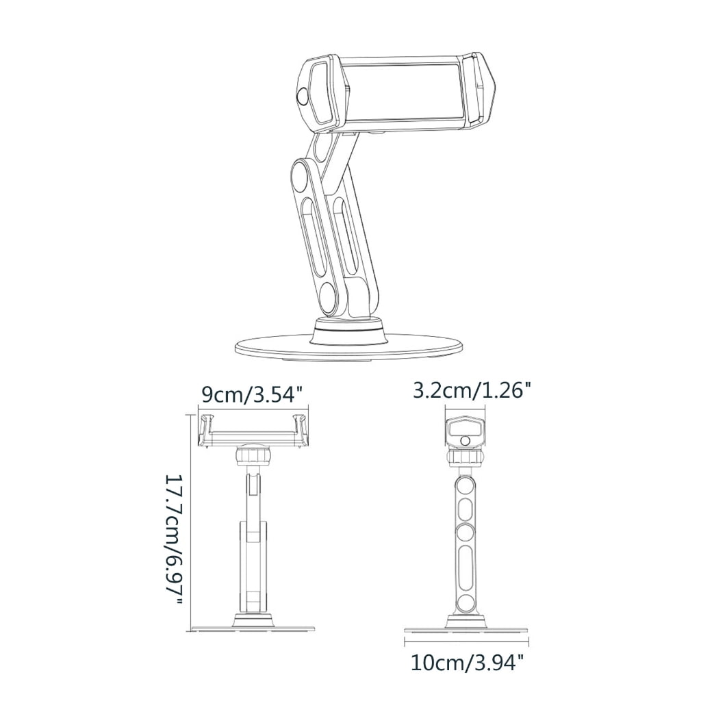 Portable Desk Holder Stand Lightweight Bracket Adjustable Desktop Tablet Rack Table Phones Stand