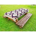 thumbnail image 1 of Abstract Outdoor Tablecloth, Geometric Digital Pattern Square and Diamond Shaped Linked Figures Print, Decorative Washable Fabric Picnic Table Cloth, 58 X 84 Inches,Magenta Cream Purple, by Ambesonne, 1 of 2