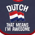thumbnail image 4 of Inktastic Dutch Pride Netherlands Flag Boys or Girls Baby Bib, 4 of 4