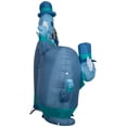 thumbnail image 3 of Gemmy Airblown Inflatable Haunted Mansion Beware of Ghosts Scene Disney, 6 ft Tall, Blue, 3 of 4