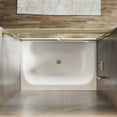 thumbnail image 6 of Sunny Shower Double Sliding Bathtub Door 60 in.W x 62 in.H Brushed Gold Finish Framed with 1/4 in. Clear Tempered Glass, 6 of 9